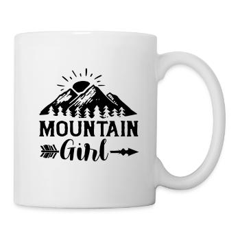 Mountains girl Mountains woman - Mug - white - Right