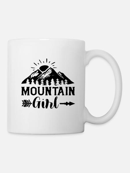 Montagnes fille Montagnes femme - Mug blanc - blanc