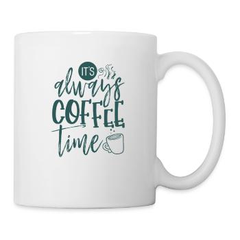 Les amateurs de café Cadeau Toujours Café de café Amusant Café - Mug blanc - blanc - Droite