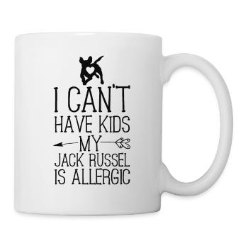 Jack Russel maman cadeau drôle chien maman chemises ne peut pas - Mug blanc - blanc - Droite