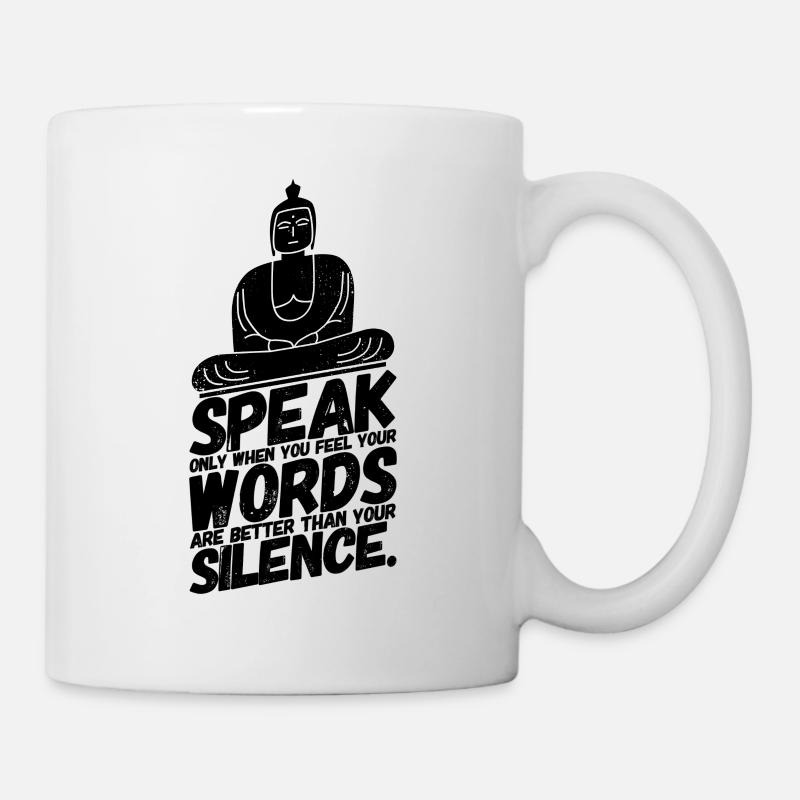 Bouddha Yoga Zen Méditation - Mug blanc - blanc