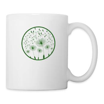 Idée cadeau amoureux de la nature oiseaux et fleurs - Mug blanc - blanc - Droite