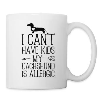 Teckel maman cadeau drôle chien maman chemises ne peut pas - Mug blanc - blanc - Droite