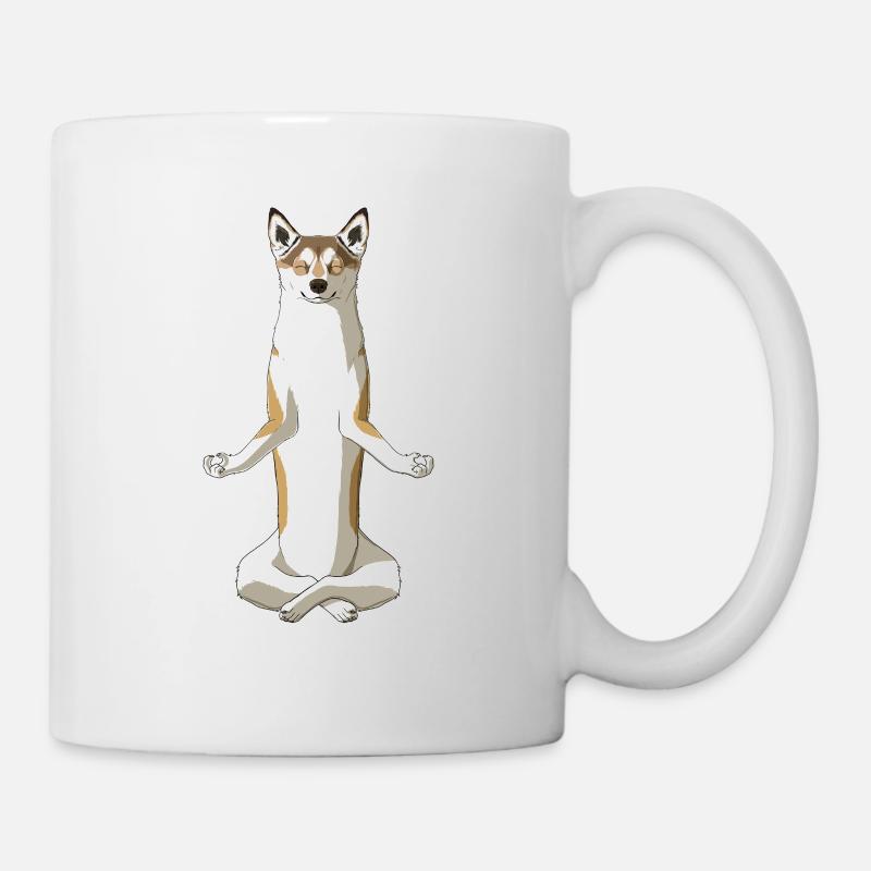 Meditate Norwegian Lundehund Dog - Mug - white