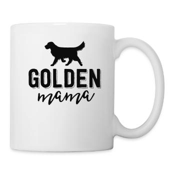 Floral Dog Mom Shirts für Frauen Geschenk Golden - Tasse - Weiß - Rechts