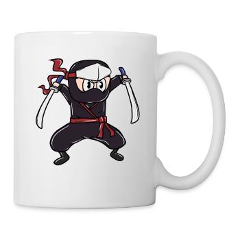 Perfektes Kinder Samurai, Ninja, Ninjas Geschenk - Tasse - Weiß - Rechts