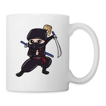 Perfektes Kinder Samurai, Ninja, Ninjas Geschenk - Tasse - Weiß - Rechts
