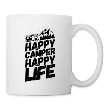 Camper Camping Campen Glück II - Tasse - Weiß - Rechts