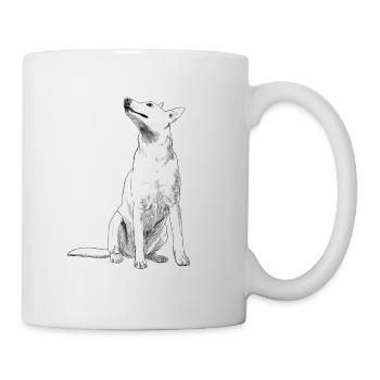 Chien de La Caroline - Mug blanc - blanc - Droite