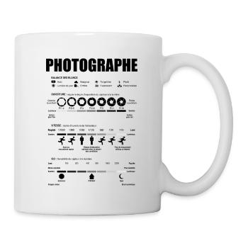 Photographe passion - Mug blanc - blanc - Droite
