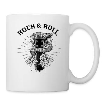 Rock and Roll Snake Roses Hard Rock & Roll - Mug - white - Right