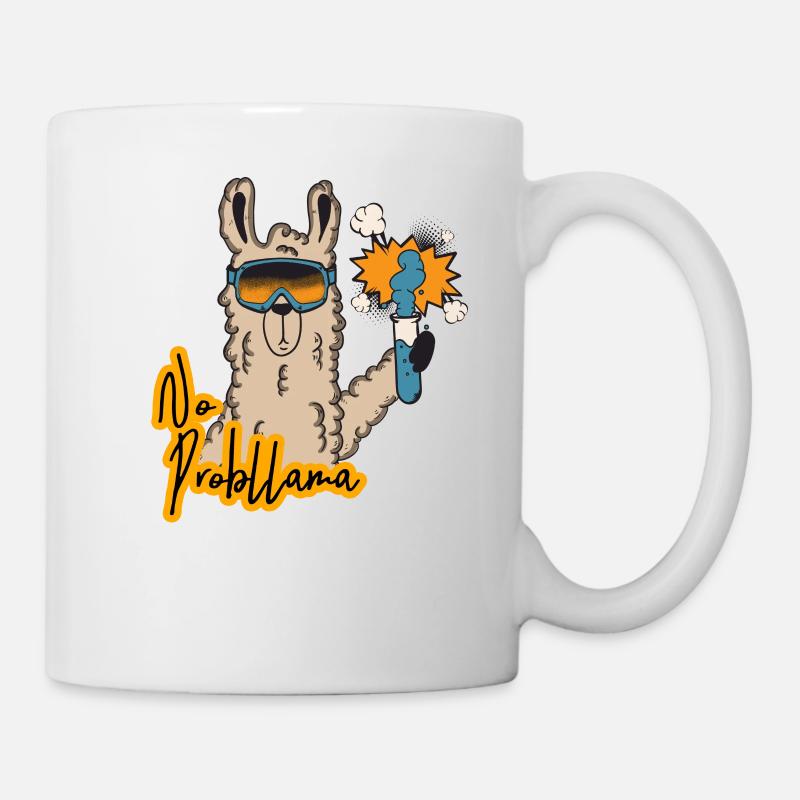 Intet Problama Lab LLAMA Llama Alpaca - Kop/krus - hvid