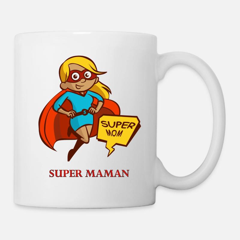 Super Mama-super mum - Tasse - Weiß