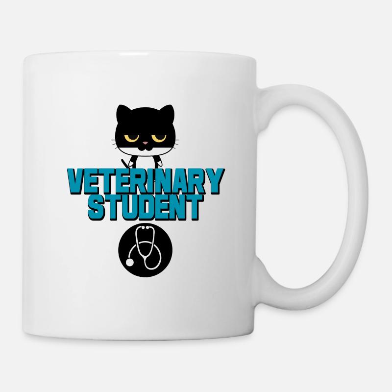 étudiant vétérinaire - Mug blanc - blanc