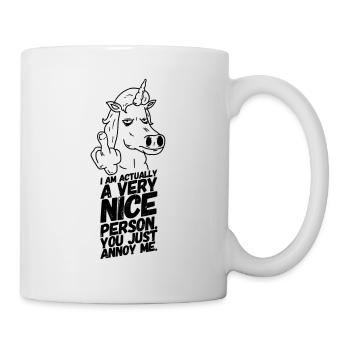 Licorne Cheeky Funny Sayings II - Mug blanc - blanc - Droite