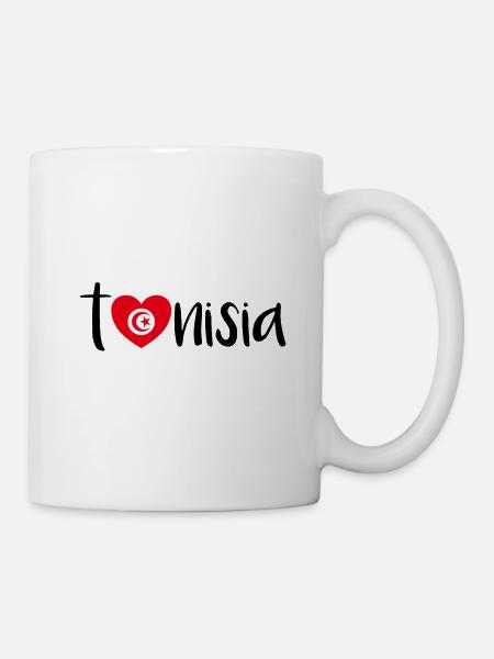 Drôle de dicton tunisien sur le cadeau de la Tunisie - Mug blanc - blanc