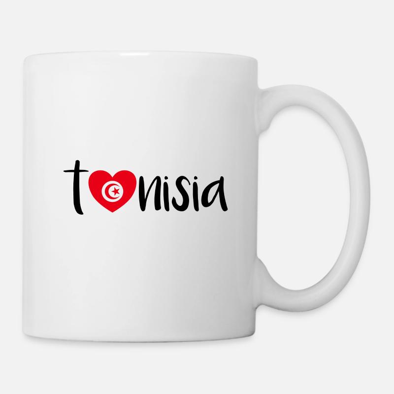 Drôle de dicton tunisien sur le cadeau de la Tunisie - Mug blanc - blanc