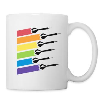 Retro Darts Shirts For Men Women Dart League - Mug - white - Right