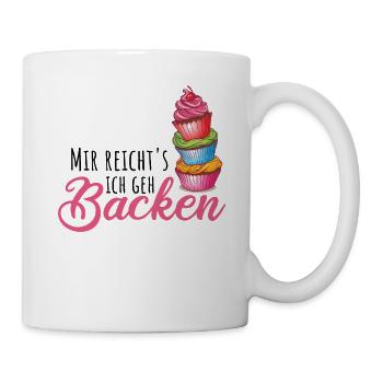 Mir reichts ich geh backen - Tasse - Weiß - Rechts