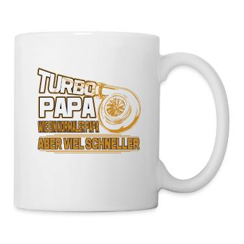 Turbolader Papa Turbo Dad - Tasse - Weiß - Rechts