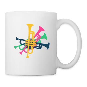 Trumpet Trumpets Trumpeter Colorful - Mug - white - Right