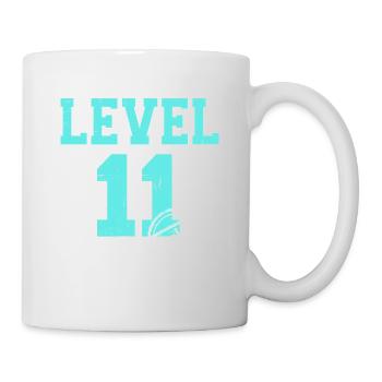 Niveau 11 terminé 11e anniversaire Né en 2014 - Mug blanc - blanc - Droite