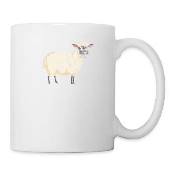 Schafe Flüsterer Lamm Schäfer Bauernhof Geschenk - Tasse - Weiß - Rechts