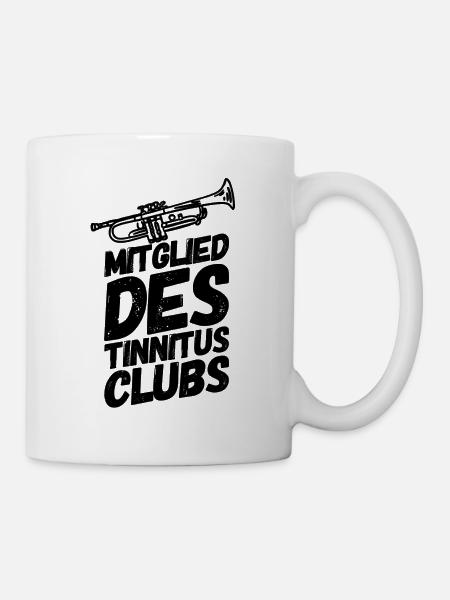 Trompete Trompeten Trompeter Club II - Tasse - Weiß