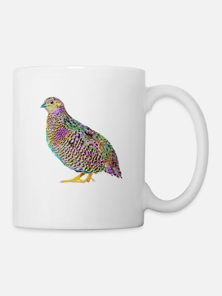 Splash Quails Bird - Mug - white