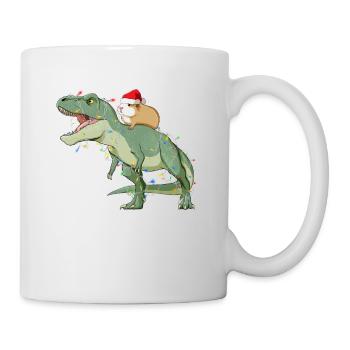 Père Noël T Rex et cobayes - Mug blanc - blanc - Droite