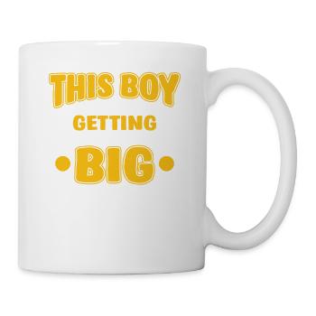 Big Brother Promoted Sibling New Baby Announcement - Tasse - Weiß - Rechts