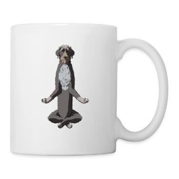 Méditant allemand Piqûre chien - Mug blanc - blanc - Droite