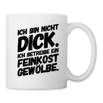 Lustige Sprüche Abnehmen Gewölbe - Tasse - Weiß - Rechts