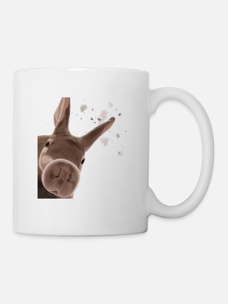 Neugieriger Erdferkel - Tasse - Weiß