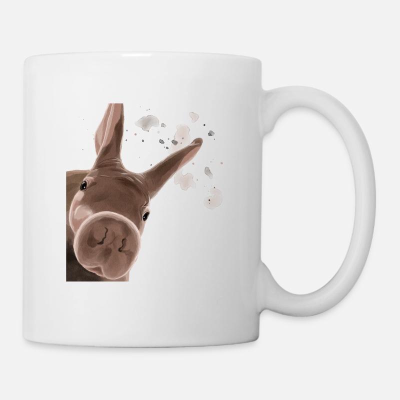 Neugieriger Erdferkel - Tasse - Weiß