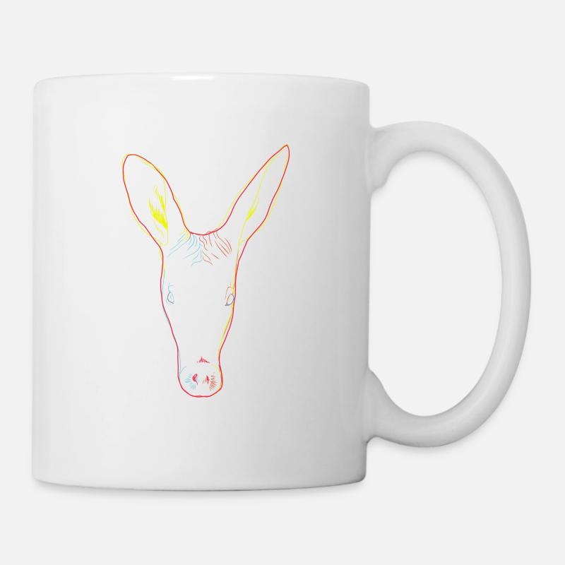 Bunter Erdferkel - Tasse - Weiß