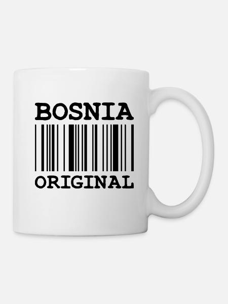 Bosnie Drôle de bosniae en cadeau - Mug blanc - blanc