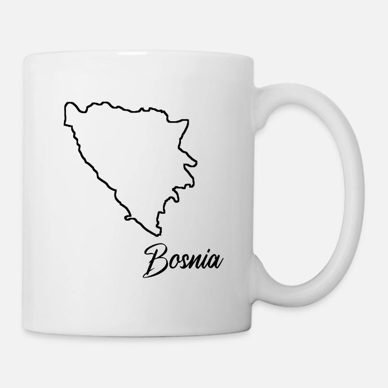 Bosnie Drôle de bosniae en cadeau - Mug blanc - blanc