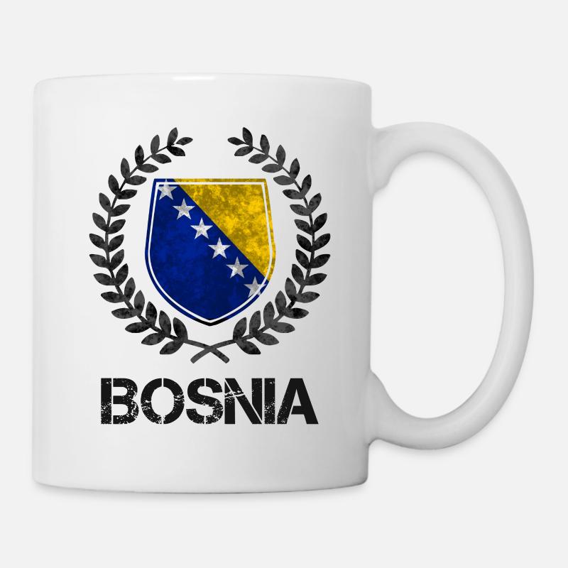 Bosnien Lustiger Bosna Spruch als Geschenk - Tasse - Weiß