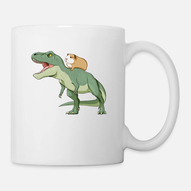 T Rex et cobayes - Mug blanc - blanc