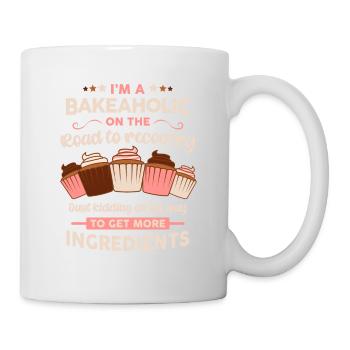 Baker Pâtissier Chef Cuisinier drôle bakéholic dire - Mug blanc - blanc - Droite