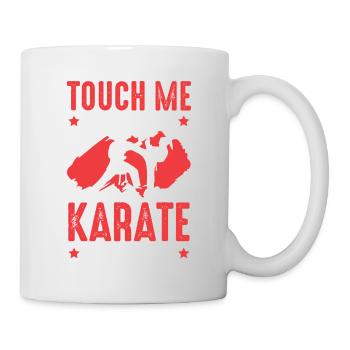 Karaté, silhouette - Mug blanc - blanc - Droite