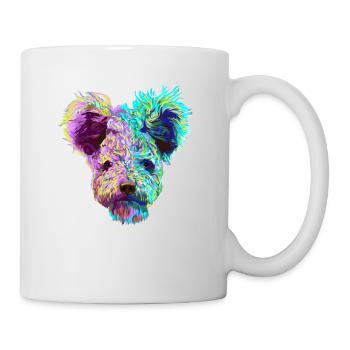 Splash Pumi chien - Mug blanc - blanc - Droite