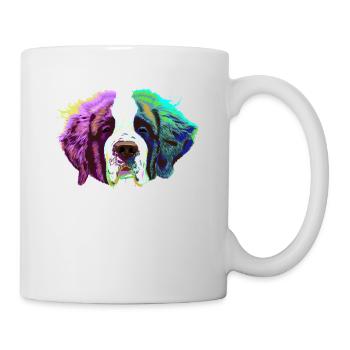 Splash Saint Bernard Dog - Mug - white - Right