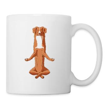 Meditate Nova Scotia Duck Tolling Retriever Dog - Mug - white - Right