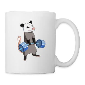 Bodybuilding Kreuzheben Opossum - Tasse - Weiß - Rechts