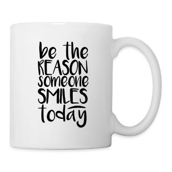 Être la raison pour laquelle quelqu'un sourit aujourd'hui - Mug blanc - blanc - Droite