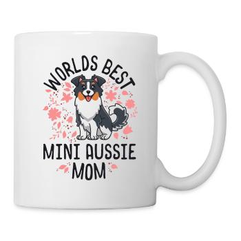 Australian Shepherd Gifts World's Best Aussie Mom - Mug - white - Right
