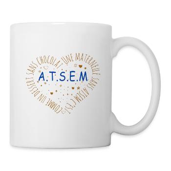 maternelle sans atsem, dessert sans chocolat - Mug blanc - blanc - Droite