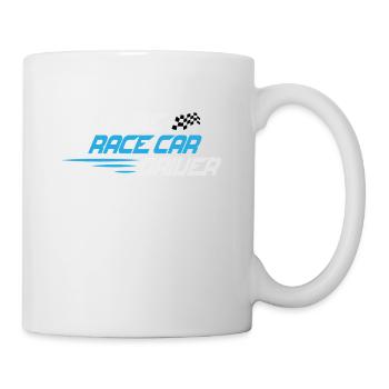 Passionné de voiture de course Pilote de voiture de course futur drôle - Mug blanc - blanc - Droite